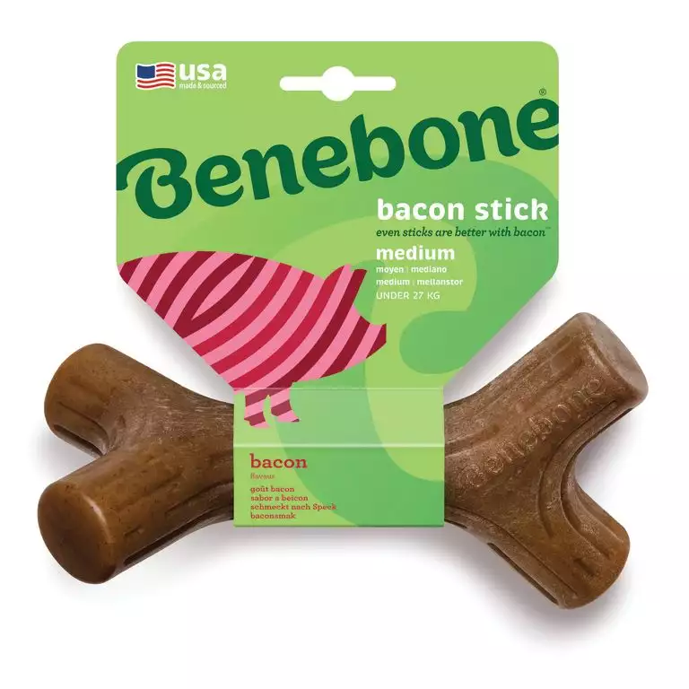 JOUET DE MASTICATION BENEBONE BACON STICK T.M